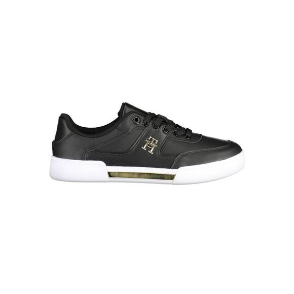 Tommy Hilfiger Black Polyester Women Women's Sneaker
